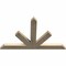 Ekena Millwork Saratoga Rough Sawn Timber Gable Bracket, Douglas Fir, 48"W x 30"H x 2"D x 4"F, 15/12 Pitch GBW048X30X0204SAR00RDF - alternate 3